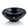 Melamine Open Flared Bowl Ribbed (Black)