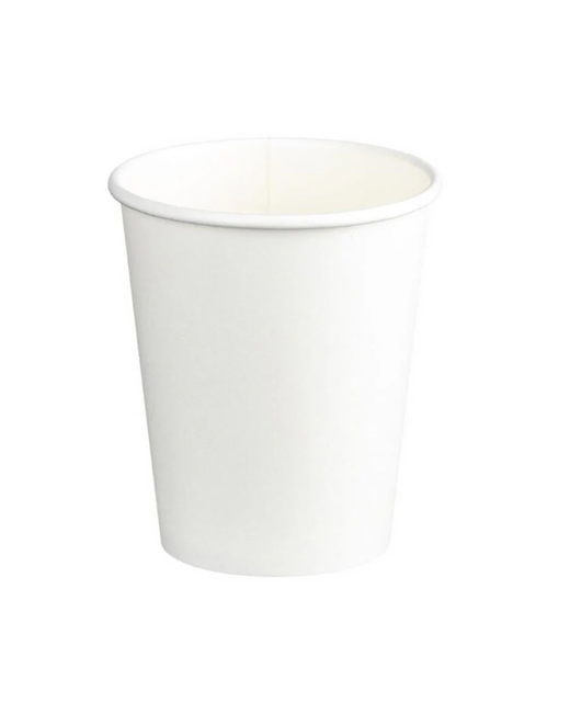 Coffee / Cold Beverage Cup Single Wall 8oz (White)