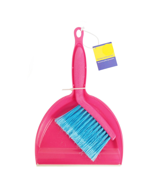 Plastic Dust Pan & Brush Set