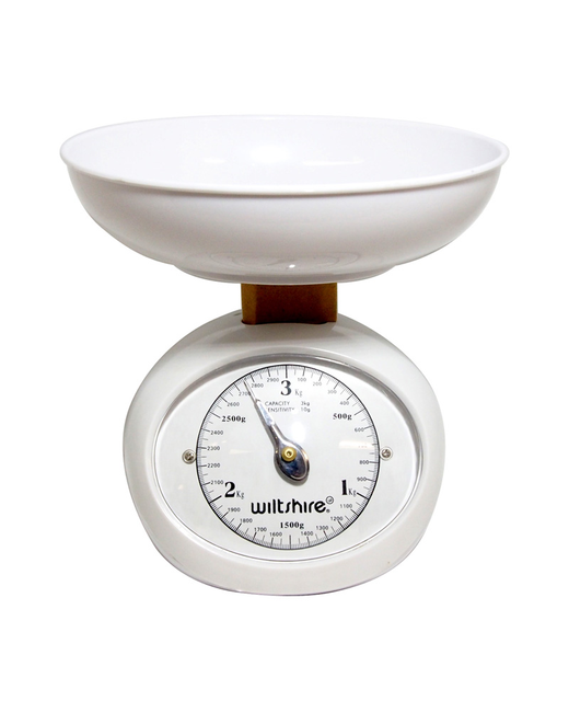 Mechanical Kitchen Scale 3kg (White)