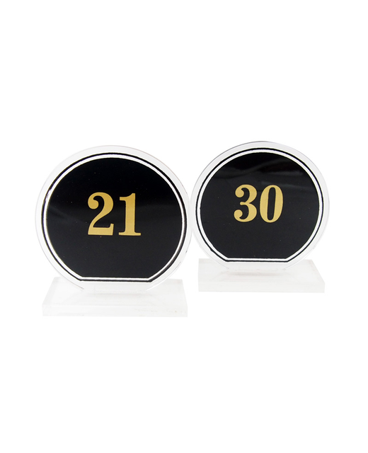 Black Plastic Table Numbers (No.21 - No.30)