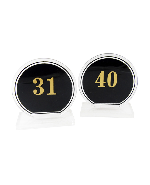 Black Plastic Table Numbers (No.31 - No.40)