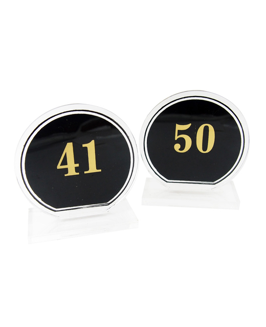 Black Plastic Table Numbers (No.41 - No.50)