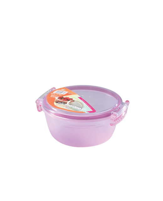 Round Food Container With Clip (Small)