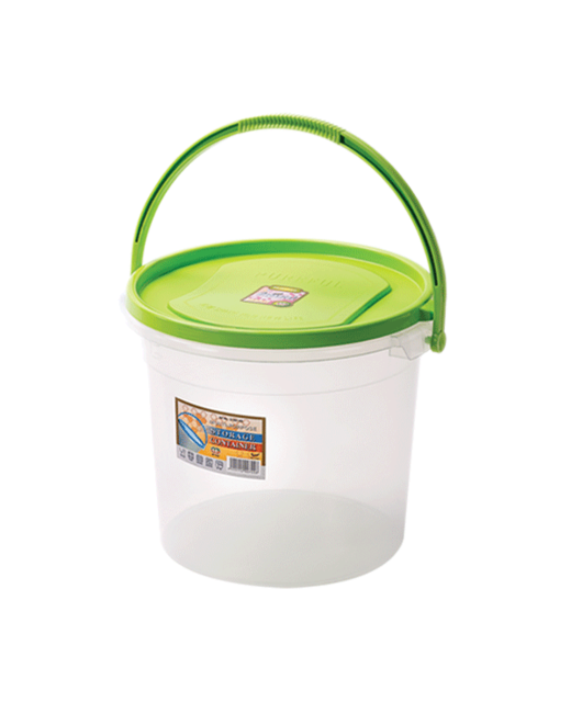 Round Storage Container With Handle