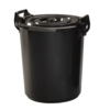 Rubbish Bin With Lock Handle (Black)