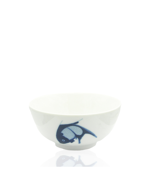 Crockery Bowl (Blue Carp)