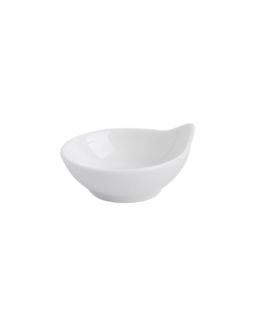 Crockery Bowl With Pourer (White)