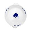 Crockery Dish With Handle (Blue Carp)