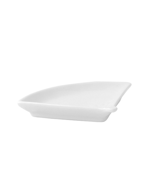 Crockery Fan Shape Plate (White)