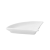 Crockery Fan Shape Plate (White)