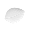 Crockery Leaf Plate (White)