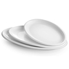 Crockery Oval Plate (White)