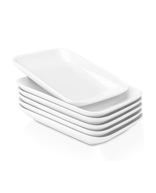 Crockery Rectangle Plate (White)