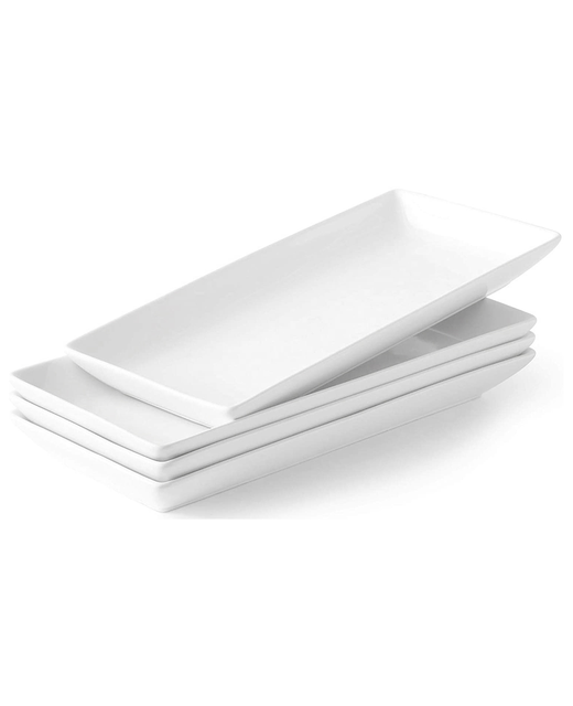 Crockery Rectangular Deep Platter (White)