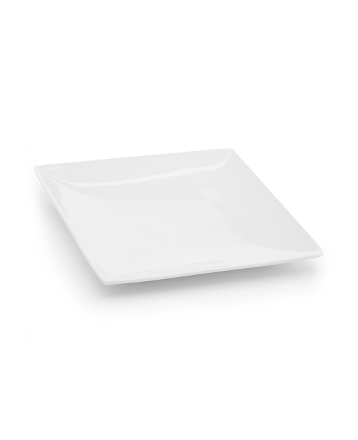 Crockery Square Flat Platter (White)