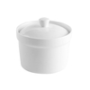 Crockery Tall Tureen Bowl With Lid (White)