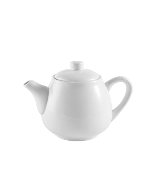 Crockery Tall Tea Pot Large (White)