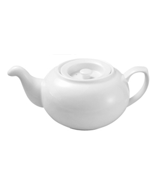 Crockery Tea Pot Non Leak Pourer (White)