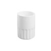 Crockery Ribbed Yum Char Tea Cup (White)