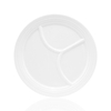 Crockery 3 Compartment Plate (White)