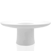 Crockery Raised Round Platter (White)