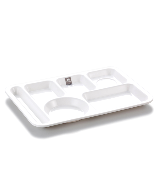 Melamine Six Sides Tray (White)