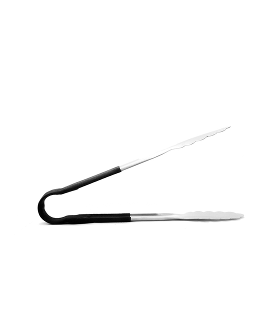 Stainless Steel Tong (Black Handle)