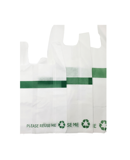 Reusable Singlet Bag White (Medium)