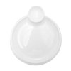 Crockery Round Egg Plate (White)