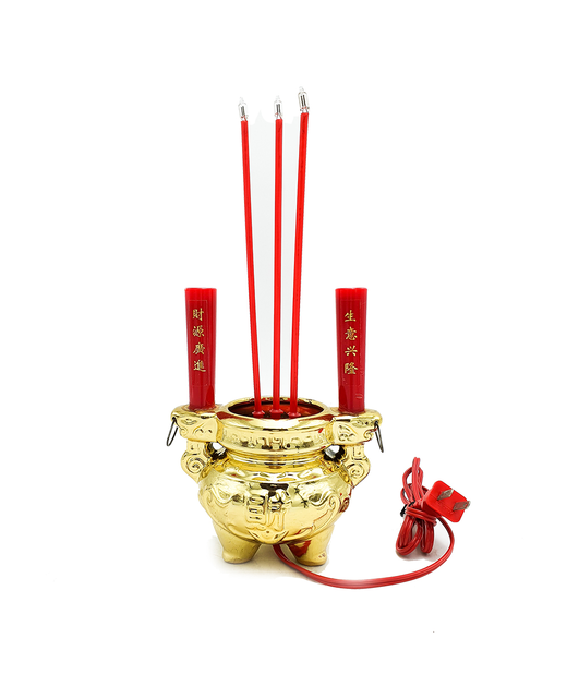 Electric Candle & Joss Stick Stand 