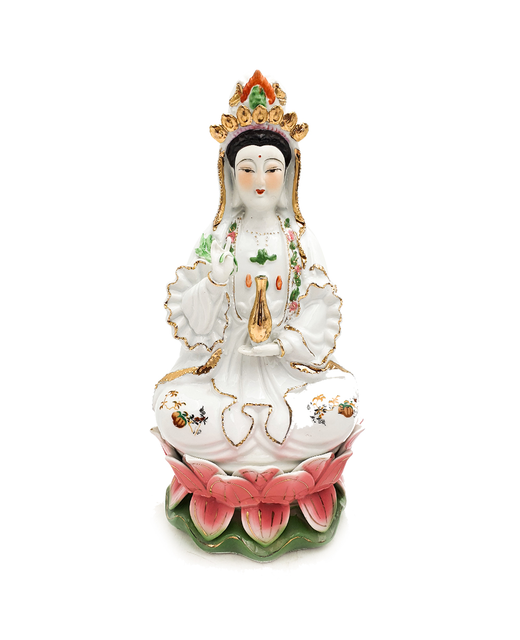 Guanyin Sitting Lotus Budhha (Colour)