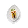 Crockery Leaf Plate (White)